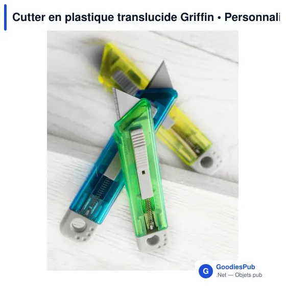 Cutter en plastique translucide Griffin - Image 6