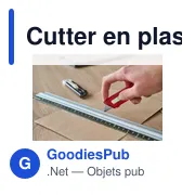 Cutter en plastique translucide Griffin - Miniature 7
