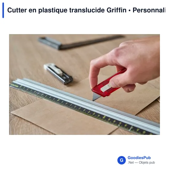 Cutter en plastique translucide Griffin - Image 7