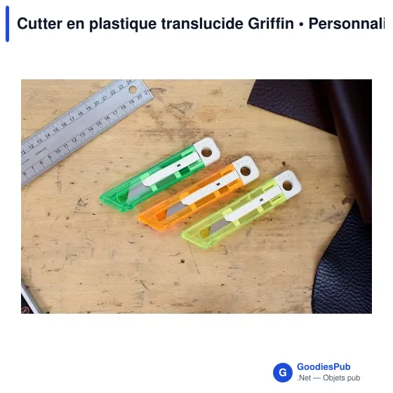 Cutter en plastique translucide Griffin - Image 8
