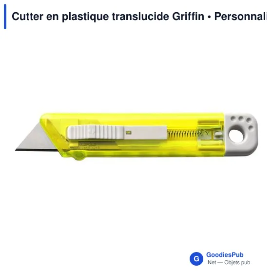 Cutter en plastique translucide Griffin - Image 10