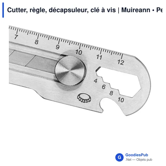 Cutter multifonction personnalisable avec logo - Muireann - Image 9