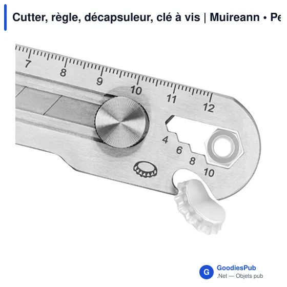 Cutter multifonction personnalisable avec logo - Muireann - Image 10