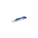 Variante Bleu - Cutter de sécurité personnalisable en plastique et acier avec logo - 3 coloris