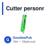 Cutter personnalisable Valtor avec logo pour vos fournitures de bureau - Miniature 4