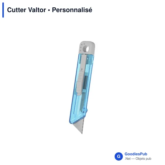 Cutter personnalisable Valtor avec logo pour vos fournitures de bureau - Image 5