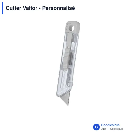 Cutter personnalisable Valtor avec logo pour vos fournitures de bureau - Image 10