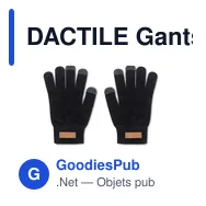 DACTILE Gants tactiles en RPET - Miniature 1