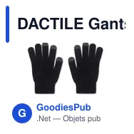 DACTILE Gants tactiles en RPET - Miniature 2