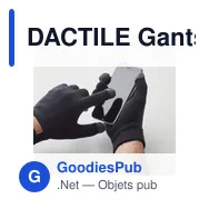 DACTILE Gants tactiles en RPET - Miniature 3