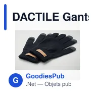 DACTILE Gants tactiles en RPET - Miniature 5