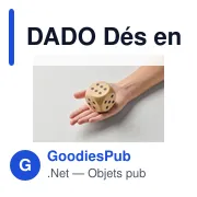 Dés en bois personnalisables pour jeux de société - DADOavec logo - Miniature 2