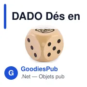 Dés en bois personnalisables pour jeux de société - DADOavec logo - Miniature 3