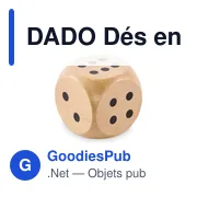 Dés en bois personnalisables pour jeux de société - DADOavec logo - Miniature 5