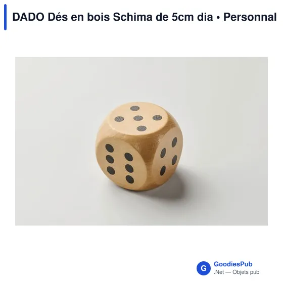 Dés en bois personnalisables pour jeux de société - DADOavec logo - Image 6
