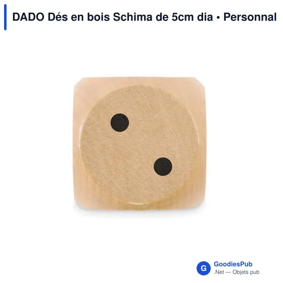 Dés en bois personnalisables pour jeux de société - DADOavec logo - Image 7