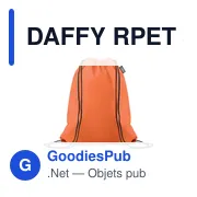 Sac à cordon personnalisable en RPET avec logo - DAFFY RPET - Miniature 1