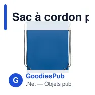 Sac à cordon personnalisable en RPET avec logo - DAFFY RPET - Miniature 11
