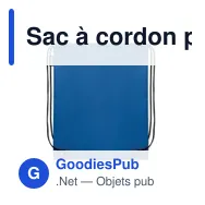 Sac à cordon personnalisable en RPET avec logo - DAFFY RPET - Miniature 12