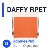 Sac à cordon personnalisable en RPET avec logo - DAFFY RPET - Miniature 3