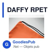 Sac à cordon personnalisable en RPET avec logo - DAFFY RPET - Miniature 5