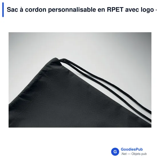 Sac à cordon personnalisable en RPET avec logo - DAFFY RPET - Image 9