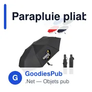 Parapluie pliable tempête personnalisable 21,5 pouces automatique avec logo - Daintree - Miniature 1