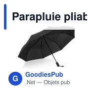 Parapluie pliable tempête personnalisable 21,5 pouces automatique avec logo - Daintree - Miniature 2