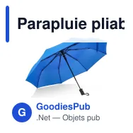 Parapluie pliable tempête personnalisable 21,5 pouces automatique avec logo - Daintree - Miniature 4