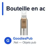 Bouteille en acier inoxydable recyclé personnalisable 750 ml - Dakota RCSavec logo - Miniature 4