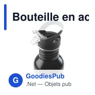 Bouteille en acier inoxydable recyclé personnalisable 750 ml - Dakota RCSavec logo - Miniature 8