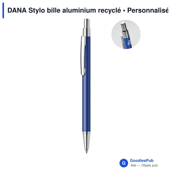 DANA Stylo bille aluminium recyclé - Image 1
