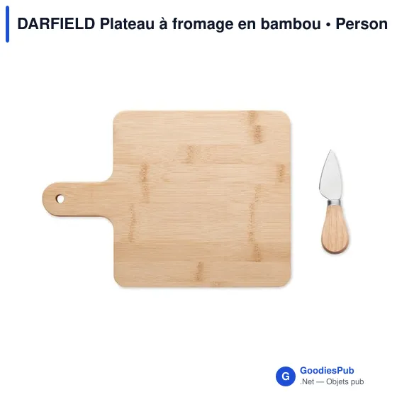 DARFIELD Plateau à fromage en bambou - Image 4