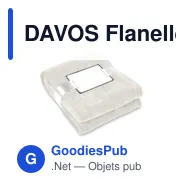 DAVOS Flanelle blanche - Miniature 1
