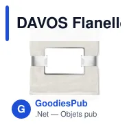 DAVOS Flanelle blanche - Miniature 2