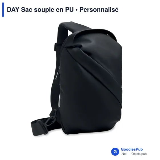 Sac cross body personnalisable en PU avec logo - DAY - Image 1
