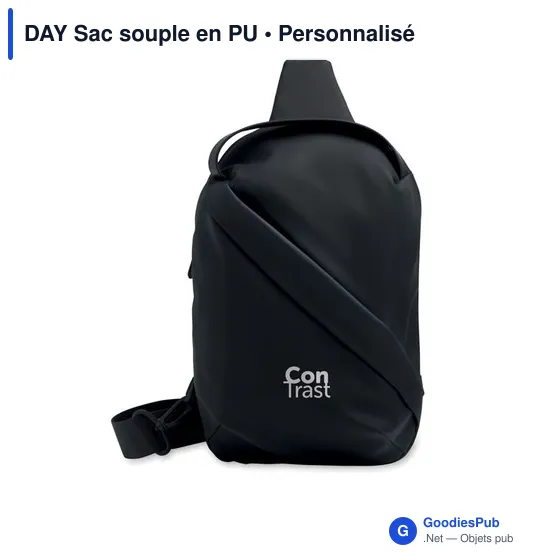 Sac cross body personnalisable en PU avec logo - DAY - Image 2