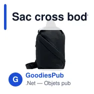 Sac cross body personnalisable en PU avec logo - DAY - Miniature 4