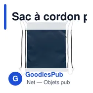 Sac à cordon personnalisable DAYKIT avec logo en RPET - Miniature 3