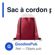 Sac à cordon personnalisable DAYKIT avec logo en RPET - Miniature 7