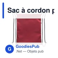 Sac à cordon personnalisable DAYKIT avec logo en RPET - Miniature 9