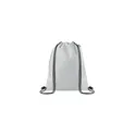 Variante blanc - Sac à cordon personnalisable DAYKIT avec logo en RPET