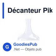 Décanteur en verre personnalisable pour logo - Pikerson - Miniature 1