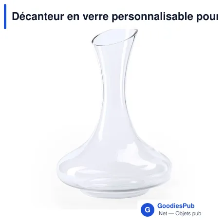 Décanteur en verre personnalisable pour logo - Pikerson