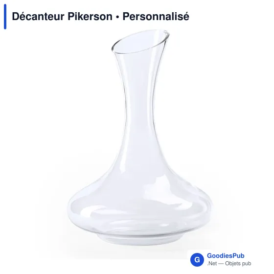Décanteur en verre personnalisable pour logo - Pikerson - Image 1