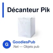 Décanteur en verre personnalisable pour logo - Pikerson - Miniature 2