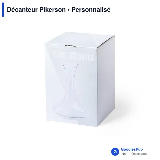 Décanteur en verre personnalisable pour logo - Pikerson - Image 2