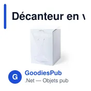 Décanteur en verre personnalisable pour logo - Pikerson - Miniature 3