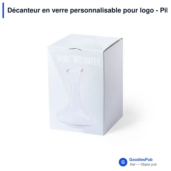 Décanteur en verre personnalisable pour logo - Pikerson - Image 3