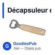 Décapsuleur en bois Travis - Miniature 1